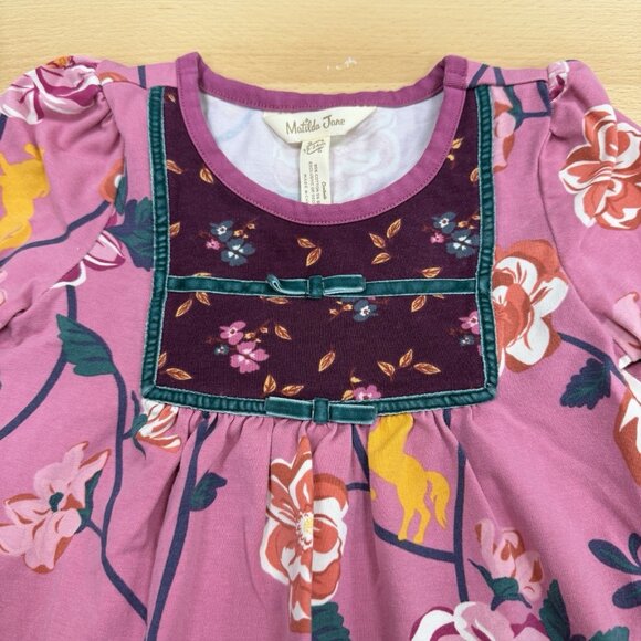 Matilda Jane Toddler Girl Floral Print Dress with Diaper Cover size 18-24 Months - Picture 6 of 11